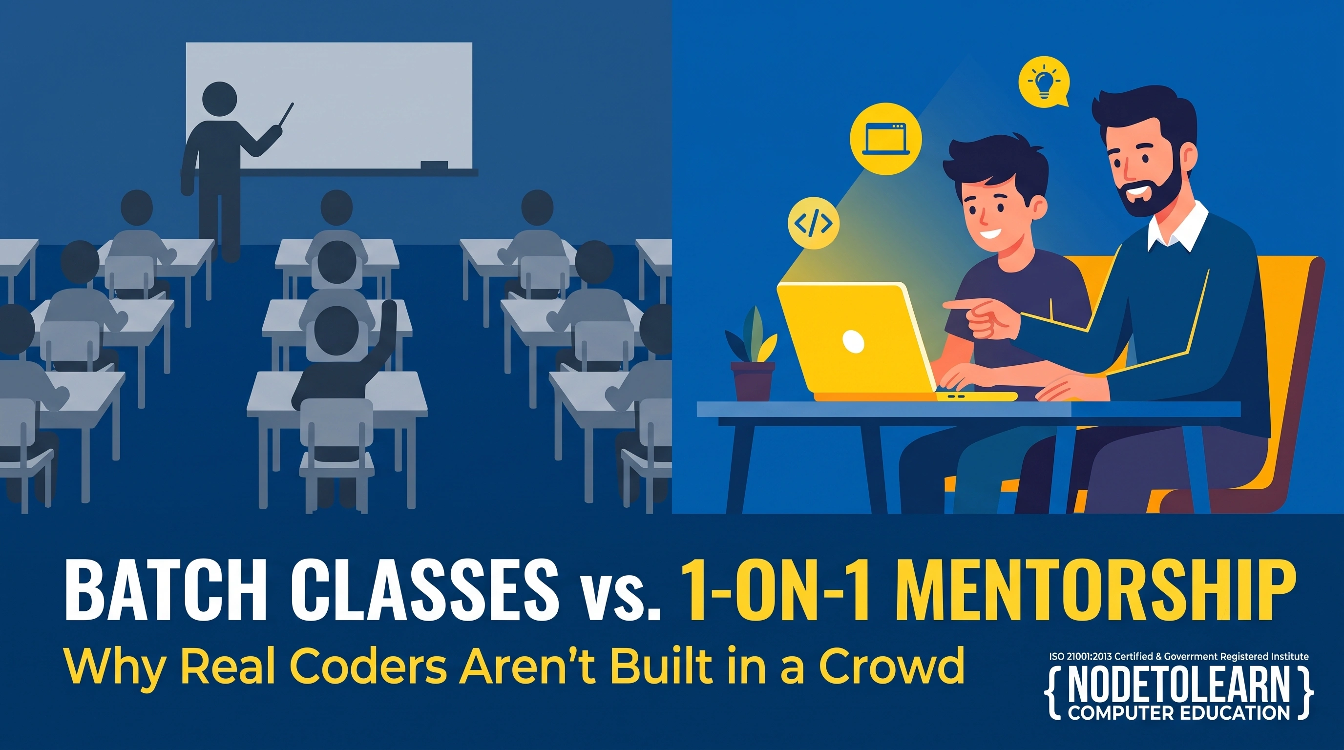 Batch Classes vs. 1-on-1 Mentorship: Why Group Computer Coaching Fails to Build Real Coders