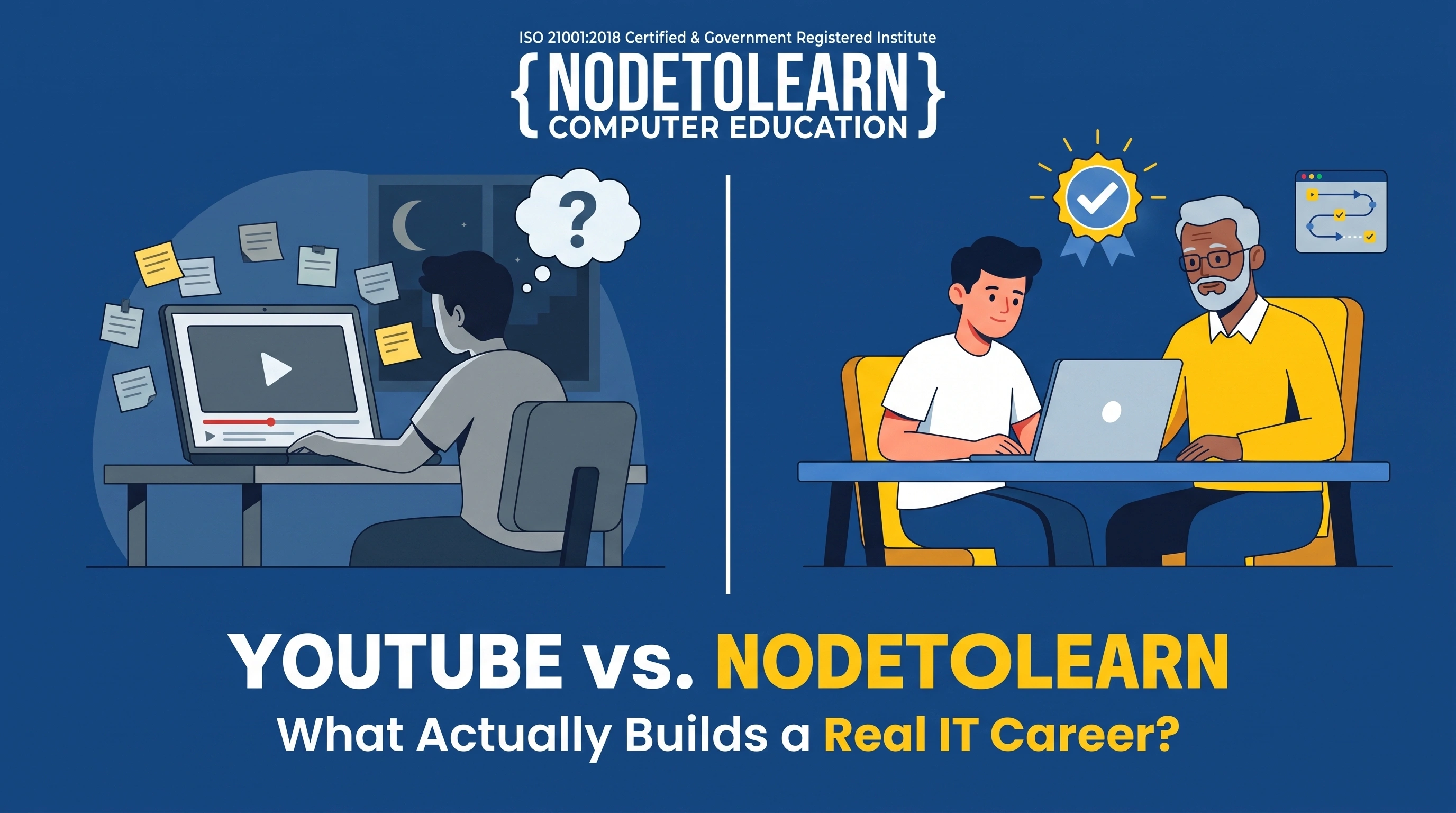 YouTube vs. NodeToLearn: What to Choose for a Real IT Career?
