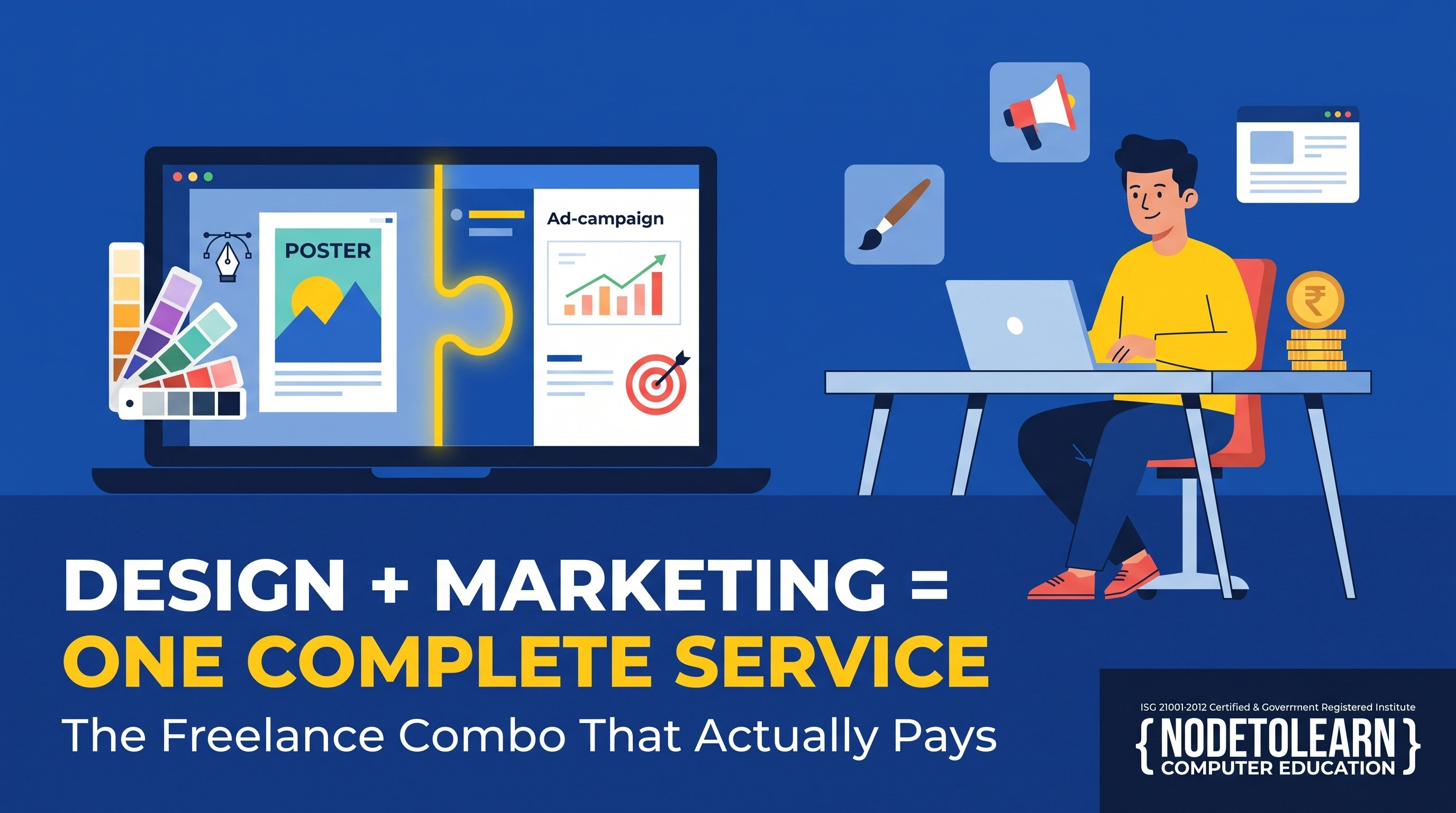 Digital Marketing + Graphic Design: The Freelance Combo That Actually Pays in Surat