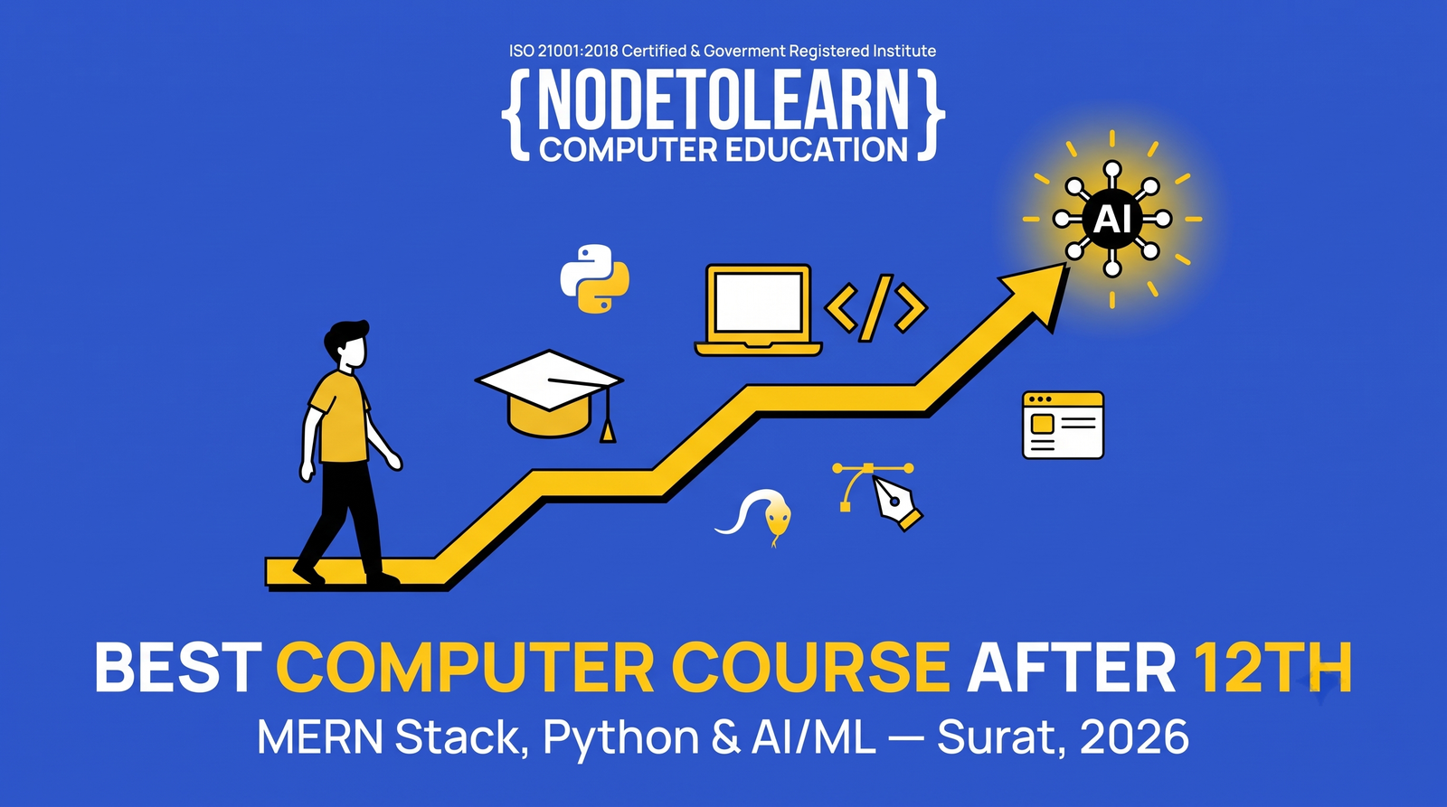 Best Computer Course in Surat After 12th (2026): MERN Stack, Python & AI/ML Guide